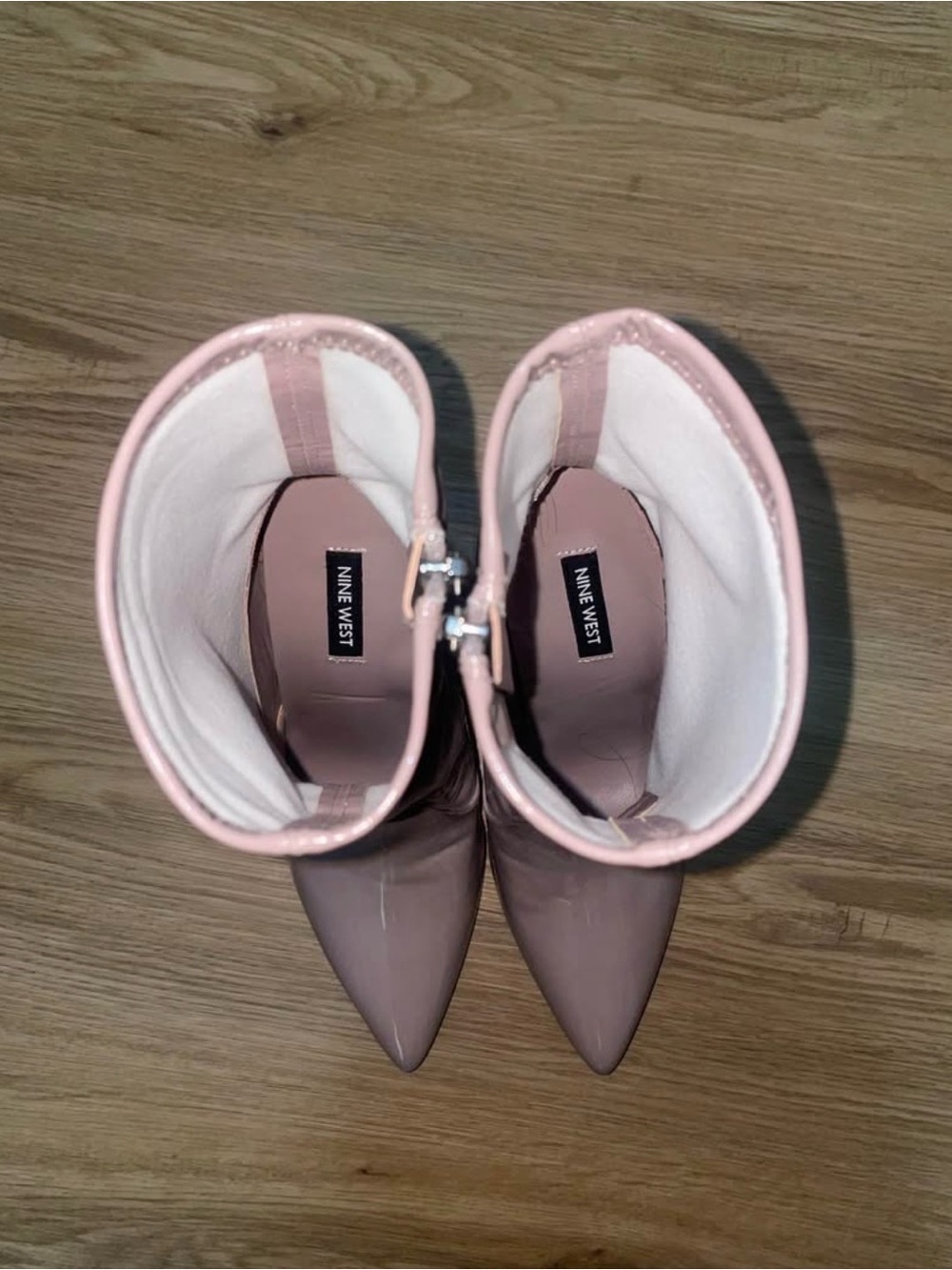 Nine West Blush Pointed-Toe Ankle Booties with Buckle